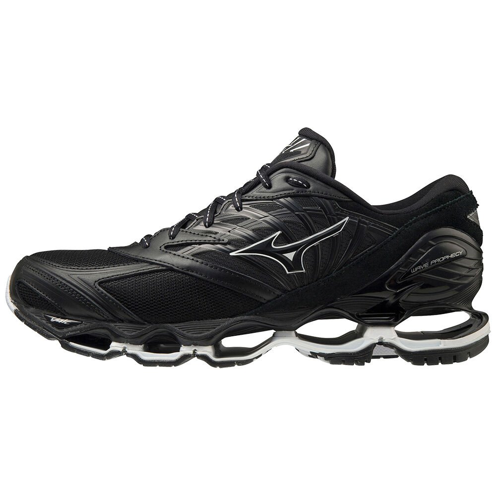 Damske Tenisky Mizuno Wave Prophecy LS Kuro Čierne/Biele Vypredaj ATXU41052